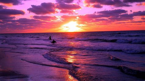Beach Sunset Photo Wallpaper Download High Resolution 4k Wallpaper