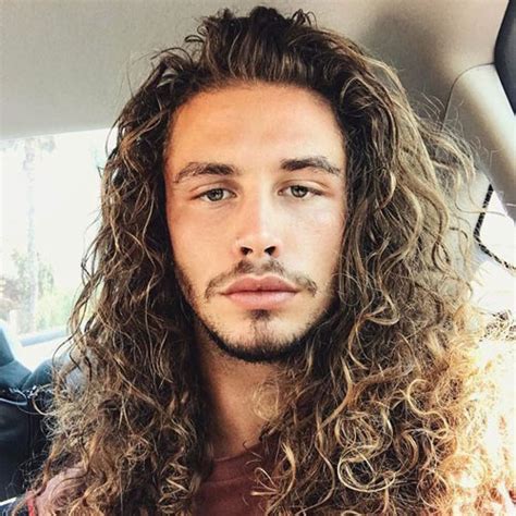 Chestnut brown medium long curly hair. Men With Long Hair 2018