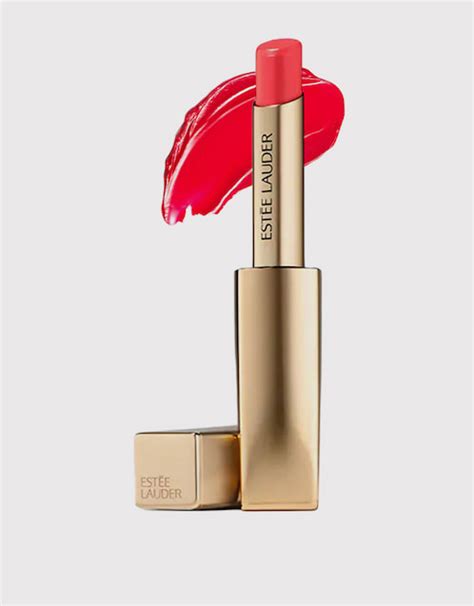 Estee Lauder Pure Color Illuminating Shine Sheer Shine Lipstick 905 Saucy Makeup Lip Lipstick