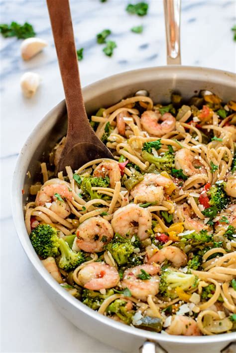 Healthy Garlic Shrimp Pasta Keeprecipes Your Universal Recipe Box