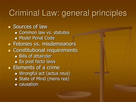 Ppt Criminal Law General Principles Powerpoint Presentation Free