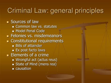 Ppt Criminal Law General Principles Powerpoint Presentation Id