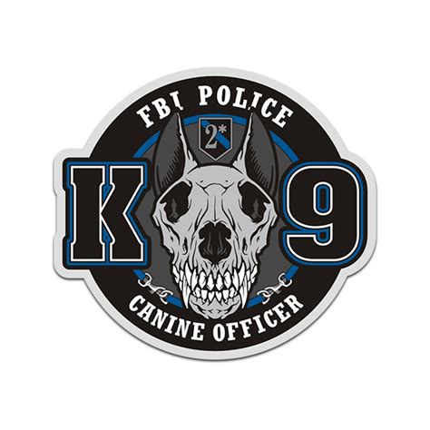 Fbi Police K9 Unit Sticker Decal Dog Handler Federal Canine Officer