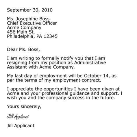 1) create professional resignation letters. Pin on Career Planning