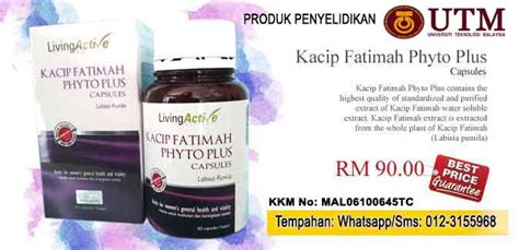 Kacip fatimah phyto plus contains the highest quality of standardized and purified extract of kacip fatimah water soluble extract. Ekstrak Kacip Fatimah UTM (60 biji) - Dermag's Skincare ...