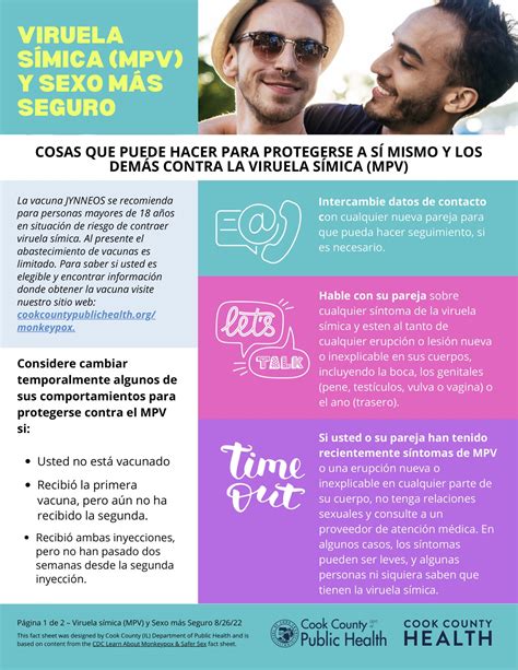 Mpv And Safer Sex Fact Sheet Spanish Cook County Department Of Public Health
