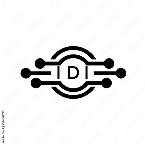 Idi Letter Logo Idi Best White Background Vector Image Idi Monogram