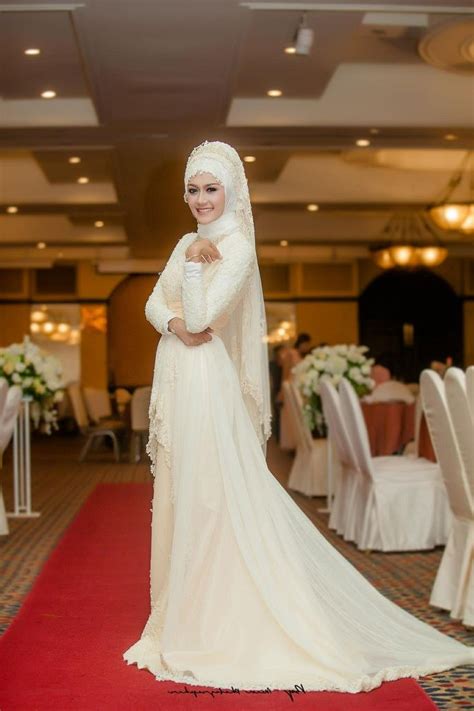 ide gaun pengantin muslimah yang syar i s5d8 17 model baju pengantin muslim 2018 desain elegan