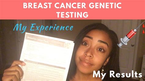 Genetic Testing For Breast Cancer Brca My Experience And Results Youtube