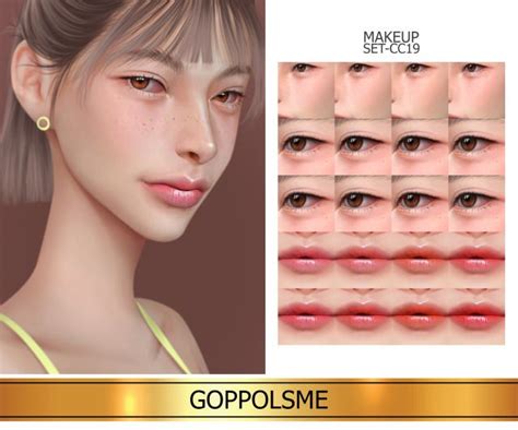 Goppols Me Gpme Gold Makeup Set Cc19 Download At Goppolsme Sims