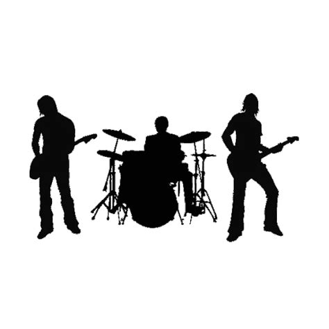 Music Band Silhouette Transparent Image Png Play