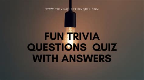 100 Fun General Knowledge Quiz Questions English Printable Trivia Quiz