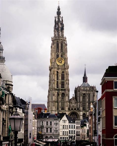 The Cathedral Of Our Lady In Antwerp Belgium Oc 800 X 1000 With