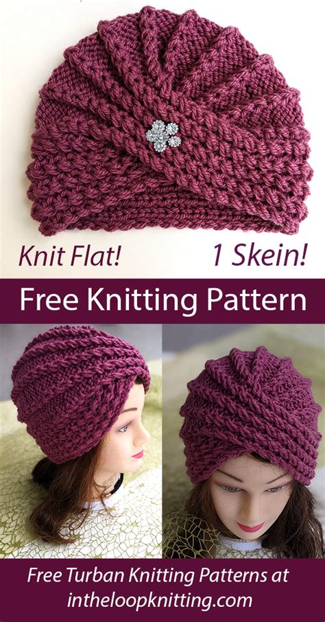 Turban Hat Knitting Patterns In The Loop Knitting