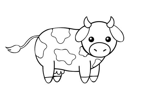 14 Printable Cow Coloring Pages: PDF - Print Color Craft