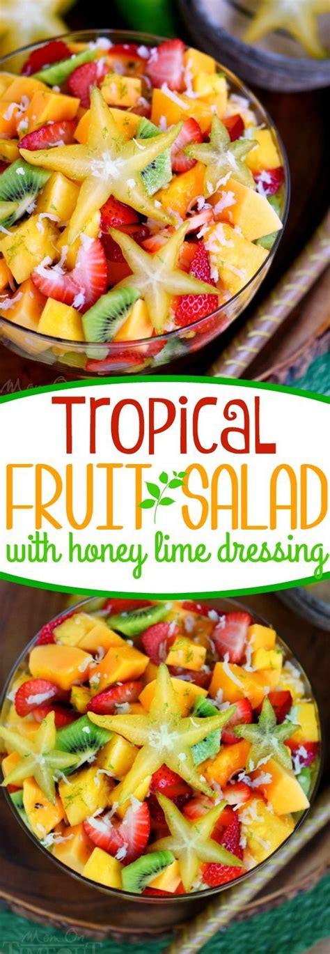 This Tropical Fruit Salad With Honey Lime Dressing Is Going To Be The