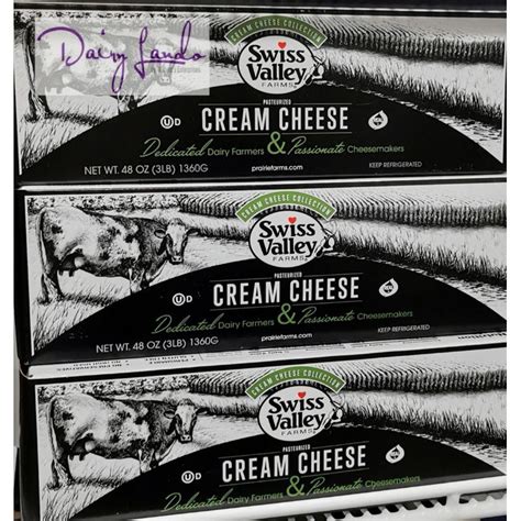Swiss Valley Cream Cheese 136kg Shopee Philippines