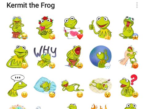 Kermit The Frog Sticker Pack Telegram Stickers Library