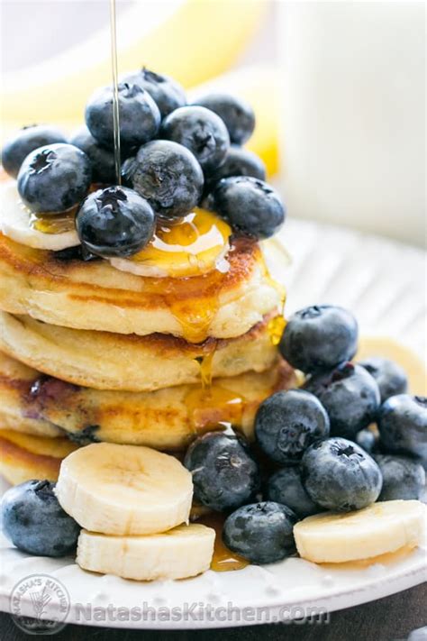 Sour Cream Blueberry Pancakes Recipe