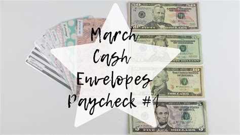 Cash Envelope Stuffing March 2019 Paycheck 1 Youtube