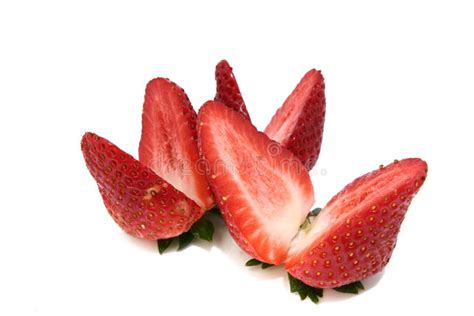 Cut Into Half Strawberries Stock Photo Image 11770890