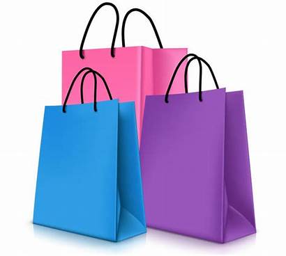 Shopping Bags Vector Clip Illustrations Empty Colorful