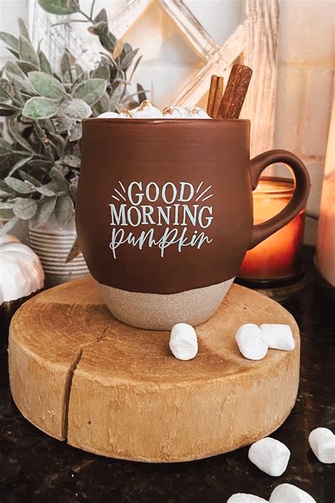 Many of our customers have been using their fall campfire mug for the last couple of years, so we wanted to give you a fun new design! "Good Morning Pumpkin" Coffee Mug in 2020 | Autumn coffee ...