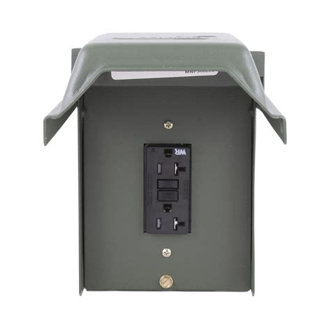 Outdoor wireless remote outlets can be put to a lot of good purposes. GE 20 Amp Backyard Outlet with GFI Receptacle-U010010GRP ...