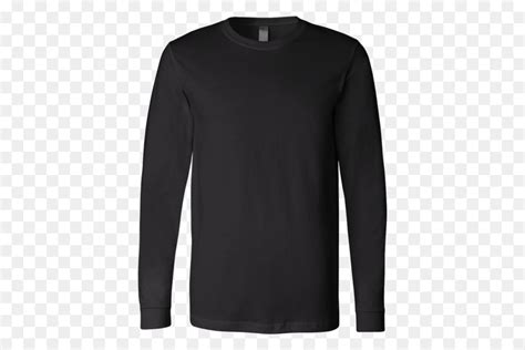 Plain Black Long Sleeve Shirt Template