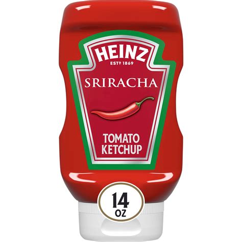 Buy Heinz Sriracha Tomato Ketchup Blended With Sriracha Sauce 6 Ct Pack 14 Oz Bottles Online