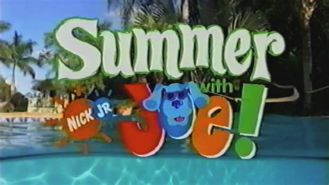Summer With Joe Bumperscommercials Nick Jr 2002 Youtube