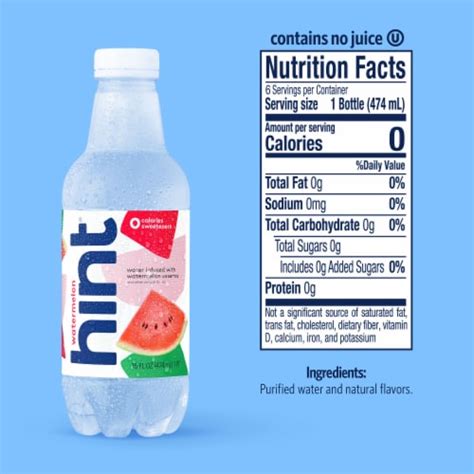 Hint Watermelon Flavored Bottled Water 16 Fl Oz Pick ‘n Save