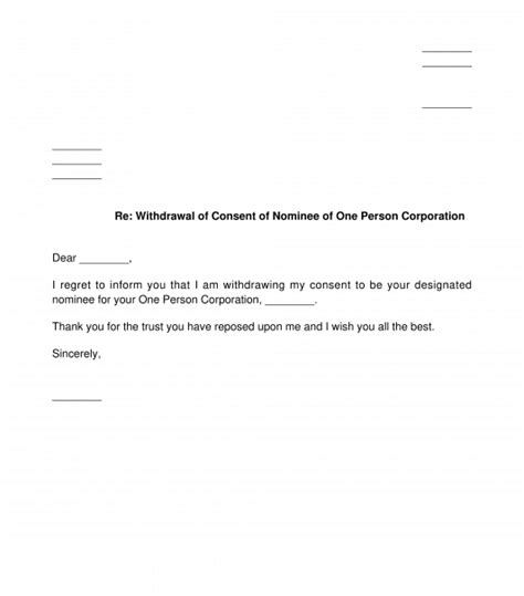 46 Sample Letter Request For Withdrawal Of Shares Sam