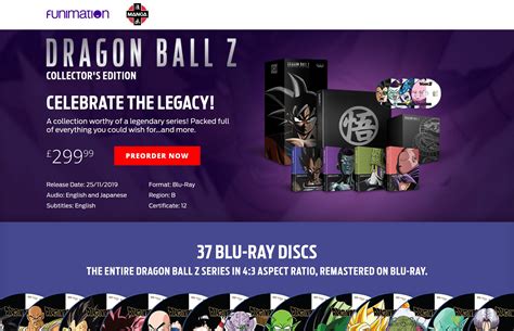 The dragon ball z 30th anniversary collector's edition is now available to preorder! Dragon Ball Z 30th Anniversary Collectors Edition Blu Ray Set
