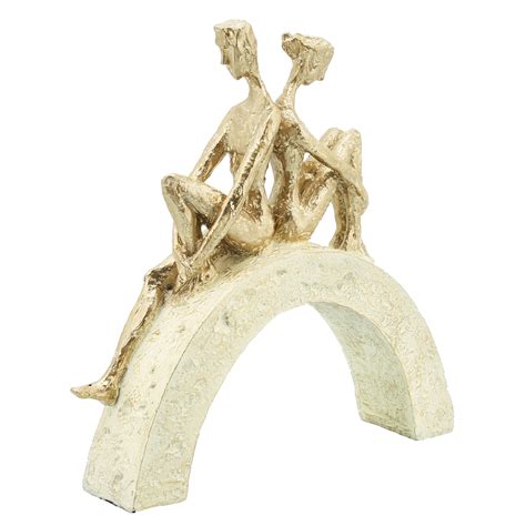 Gold Res 12 Inch Couple Sitting