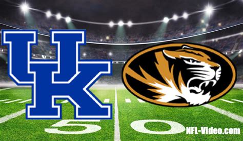Kentucky Vs Missouri Football Week 10 2022 Full Game Replay Ncaa
