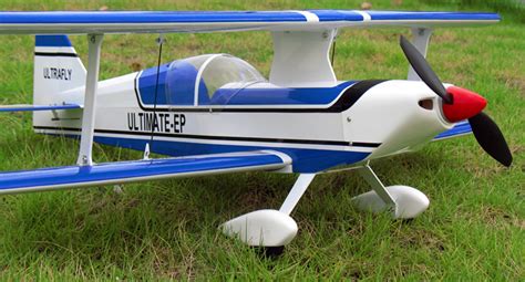 Ultimate Bipe Electric Rc Airplane 30 Arf Blue General Hobby