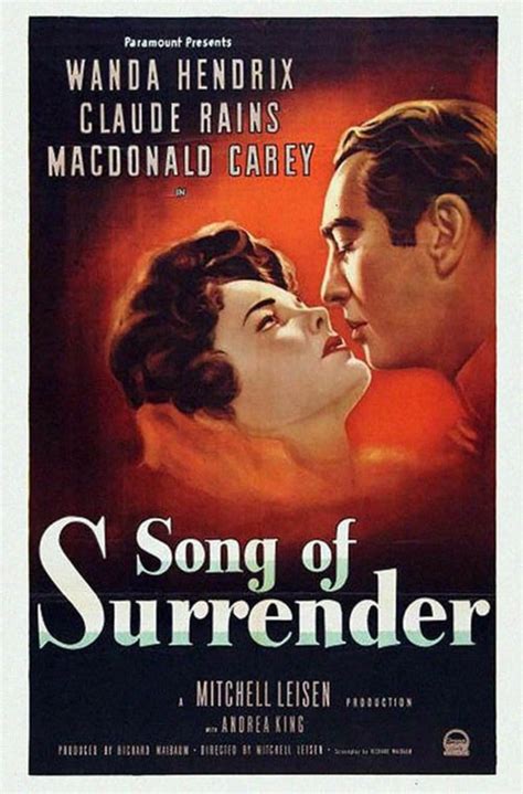 Song Of Surrender 1949 Posters — The Movie Database Tmdb