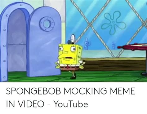 Spongebob Mocking Meme In Video Youtube Meme On Meme