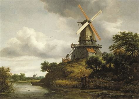 Jacob Van Ruisdael Windmills And Water Mills Jetzt Online Bestellen