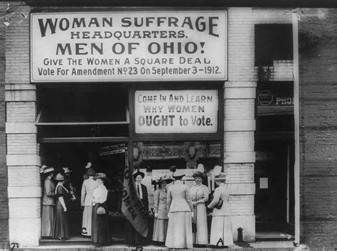 Woman Suffrage Headquarters Cleveland Ohio 1912 Women Right To Vote