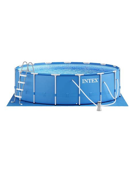 Buy Intex 28241eh Metal Frame Above Ground Swimming Pool Set 15ft X