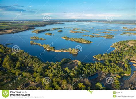 Aerial View On The Lake Stock Image Image Of Small Nature 55057201