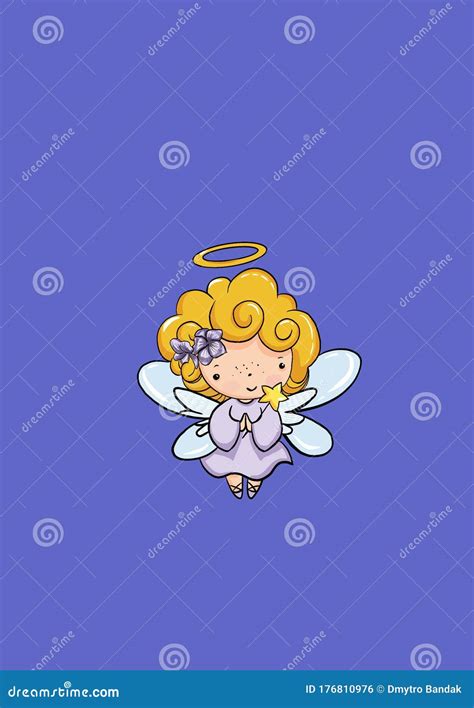 Celestial Angel Entity Radiating In Abstract Mystical Space Stock Photo