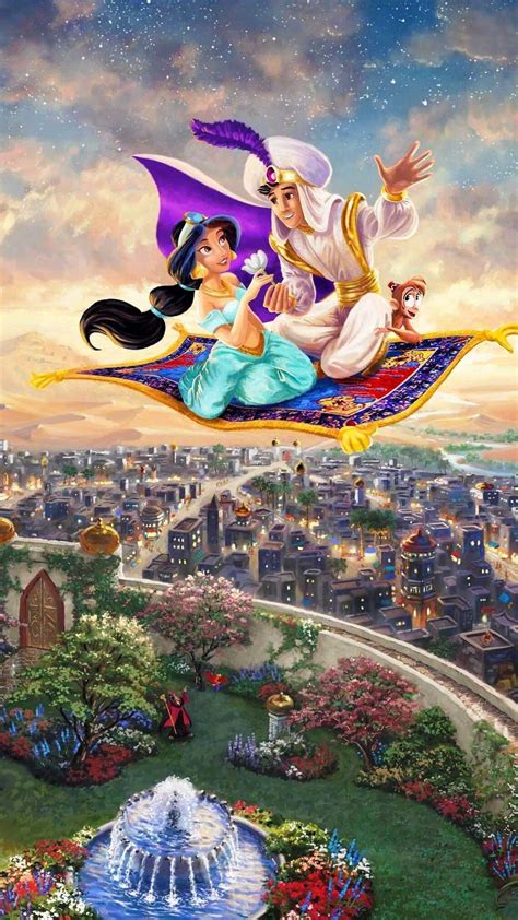 Aladdin Cartoon Iphone Mobile Wallpapers Wallpaper Cave