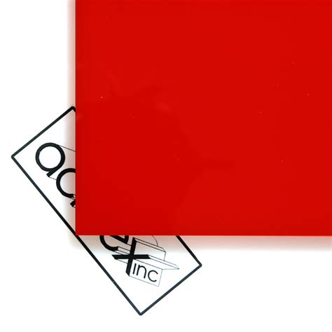 Acriglas Luminous Red Acrylic Sheet Acrilex