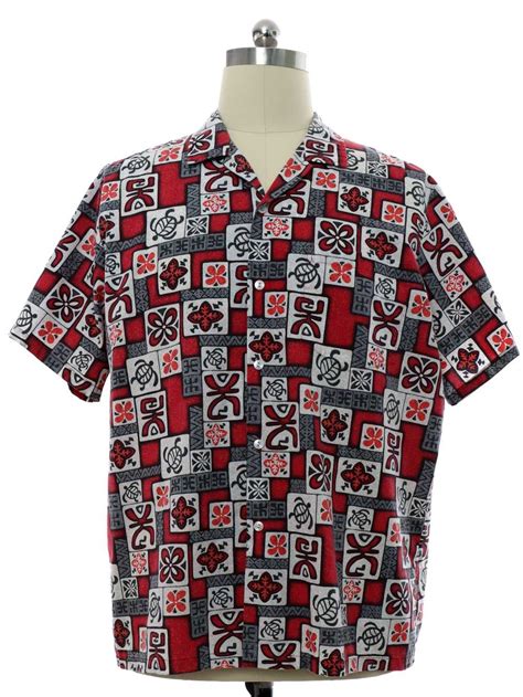 1990 S Jade Fashion Mens Crisp Cotton Hawaiian Shirt Gem