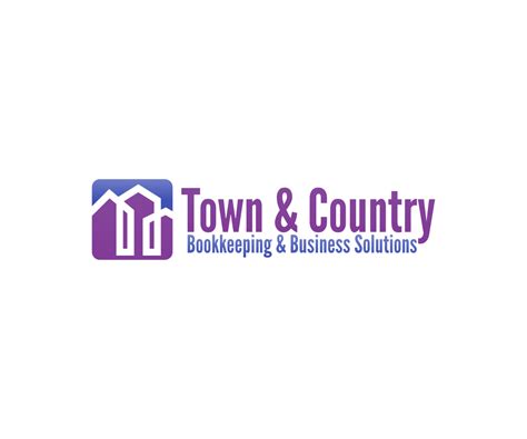 Elegant Playful Business Logo Design For Town And Country Bookkeeping