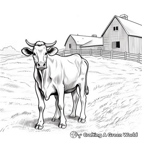 Dairy Cow Coloring Pages - Free & Printable!