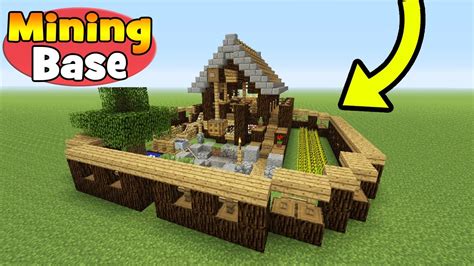 Minecraft Tutorial How To Make A Mining Base Survival Base Youtube